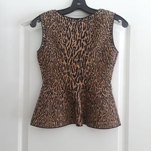 Bcbg maxazria leopard print top